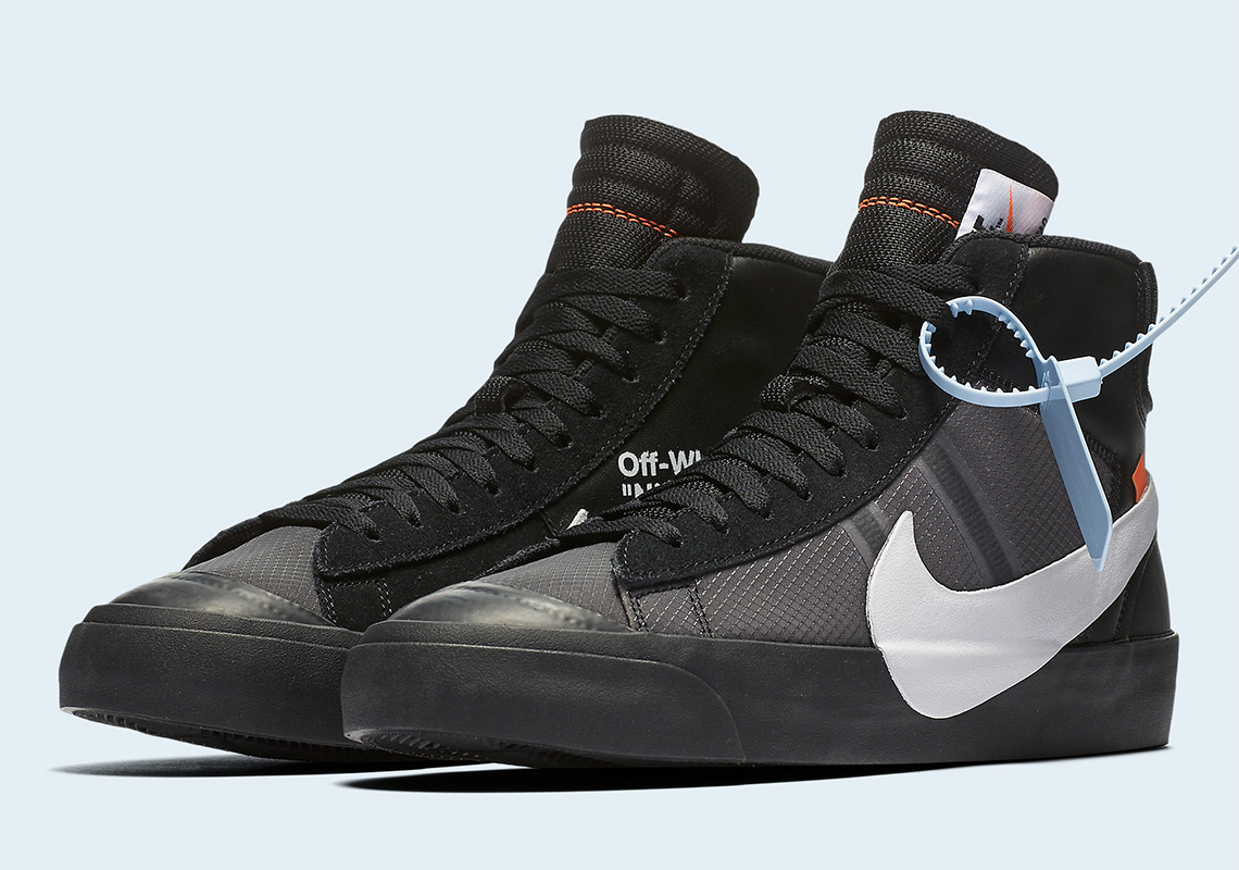 off white nike blazers black