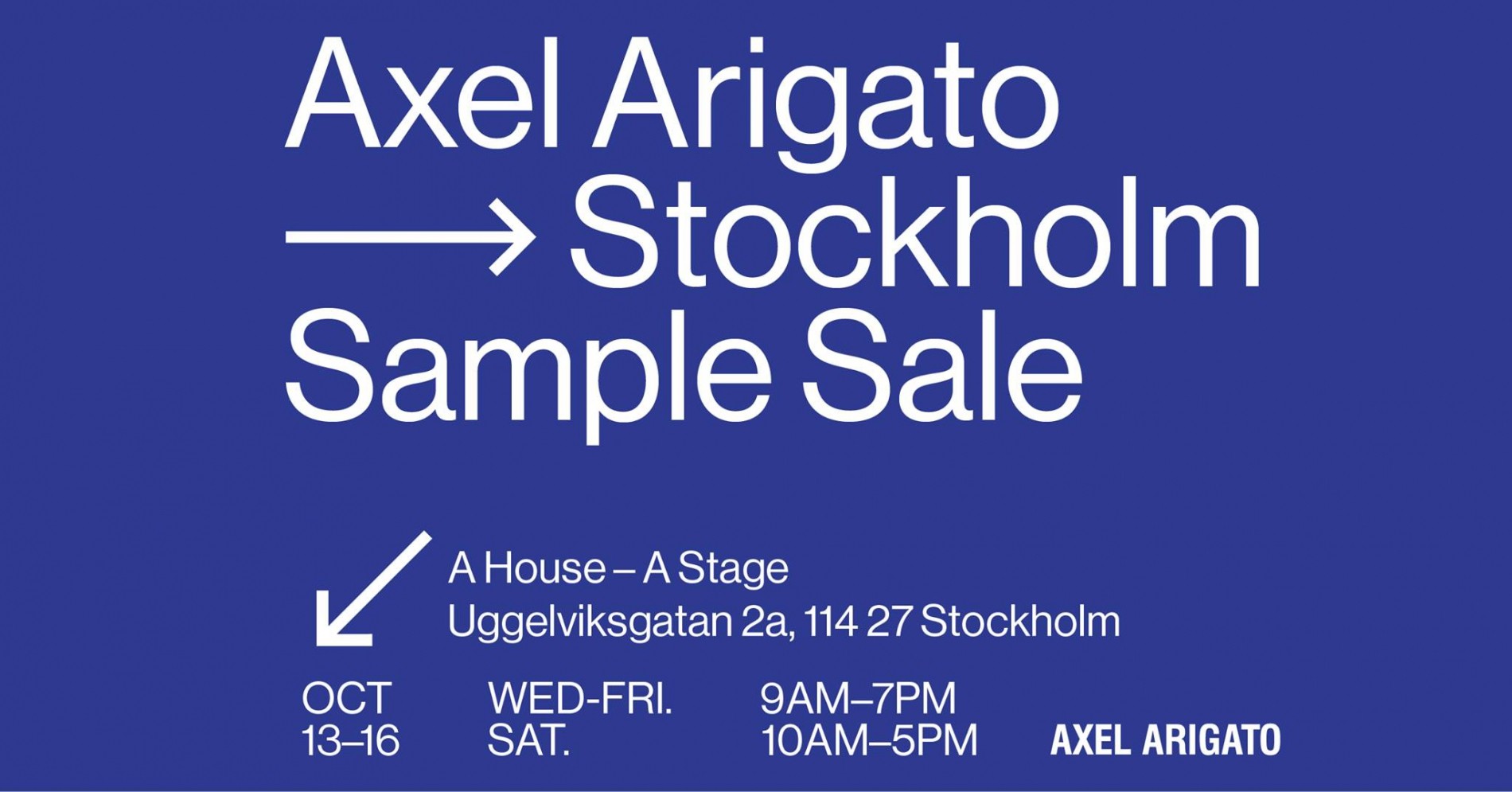 Missa inte Axel Arigatos Sample Sale Dopest